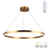 Φωτιστικό οροφής Nebrian pakoworld led μέταλλο χρυσό Φ60x15εκ