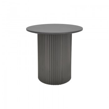 Tραπέζια σαλονιού Dovel pakoworld mdf-μεταλλο σετ 2τεμ. μαύρο