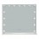 Καθρέπτης Led Hollywood pakoworld μέταλλο λευκό 60x12x52.3εκ