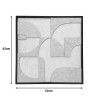 Πίνακας με πλαίσιο Jeire pakoworld λευκό 62x2.5x62εκ