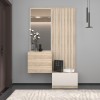 Έπιπλο εισόδου Halesy pakoworld sonoma-cappuccino 67x35.5x179.3εκ