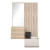Έπιπλο εισόδου Halesy pakoworld sonoma-cappuccino 67x35.5x179.3εκ
