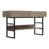 Κονσόλα Vien pakoworld σε sonoma-μαύρη απόχρωση 139x43x75.5εκ