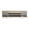 Έπιπλο τηλεόρασης Winey pakoworld σε sonoma-λευκή απόχρωση 180x44.5x44.5εκ