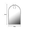 Καθρέπτης Frensia Inart μέταλλο σε χρυσή απόχρωση 58x3x93εκ