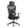 Καρέκλα γραφείου διευθυντή Cadrey pakoworld mesh μαύρο 67x64x120-128εκ