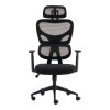 Καρέκλα γραφείου διευθυντή Cadrey pakoworld mesh μαύρο 67x64x120-128εκ