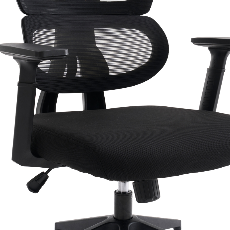 Καρέκλα γραφείου διευθυντή Cadrey pakoworld mesh μαύρο 67x64x120-128εκ