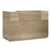 Γραφείο reception Lotus pakoworld σε χρώμα φυσικό 200x70x110εκ