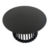 Τραπέζι σαλονιού Domonic pakoworld mdf σε μαύρη απόχρωση Φ80x45εκ