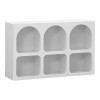 Μπουφές Emersi pakoworld με ράφια mdf σε λευκή απόχρωση 120x35x76εκ