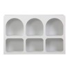 Μπουφές Emersi pakoworld με ράφια mdf σε λευκή απόχρωση 120x35x76εκ