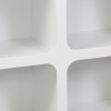 Μπουφές Emersi pakoworld με ράφια mdf σε λευκή απόχρωση 120x35x76εκ