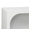 Μπουφές Emersi pakoworld με ράφια mdf σε λευκή απόχρωση 164x34x76εκ