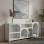Μπουφές Emersi pakoworld με ράφια mdf σε λευκή απόχρωση 164x34x76εκ