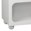 Μπουφές Emersi pakoworld με ράφια mdf σε λευκή απόχρωση 164x34x76εκ