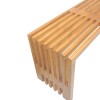 Παγκάκι Zen pakoworld teak ξύλο σε φυσική απόχρωση 140x35x48εκ