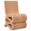 Πολυθρόνα Favorsy pakoworld rattan σε φυσική απόχρωση 52x65x90εκ