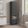 Βιτρίνα-στήλη Toscana pakoworld σε ανθρακί απόχρωση 50x42x222.5εκ