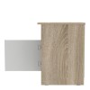 Κομοδίνο Galdi pakoworld σε sonoma-λευκή απόχρωση 40x45x60εκ