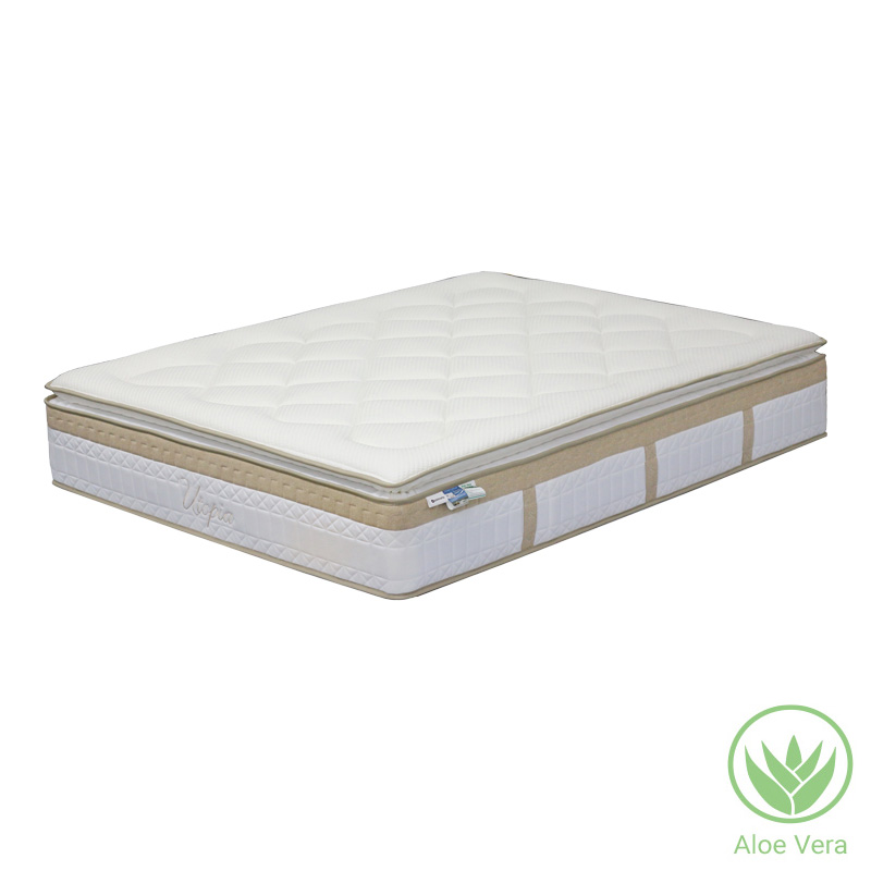 Στρώμα Utopia pakoworld pocket spring με aloe vera και ανώστρωμα 30-32cm 150x200εκ