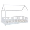 Παιδικό κρεβάτι Sleeper pakoworld τ. Montessori ξύλο πεύκου σε λευκή απόχρωση 90x190εκ