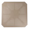 Τραπέζι Icon pakoworld PP σε απόχρωση cappucino 80x80x74.5εκ