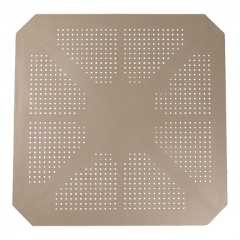 Τραπέζι Icon pakoworld PP σε απόχρωση cappucino 80x80x74.5εκ