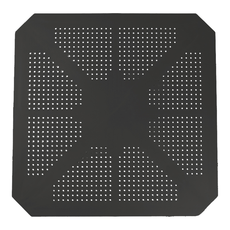 Τραπέζι Icon pakoworld PP σε ανθρακί απόχρωση 80x80x74.5εκ