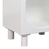 Κομοδίνο Emersi pakoworld MDF σε λευκή απόχρωση 40x32x70εκ