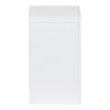 Κομοδίνο Zeplen pakoworld MDF σε λευκή απόχρωση 40x30x53εκ