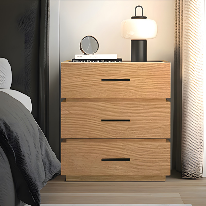 Κομοδίνο Sonlen pakoworld mdf σε oak απόχρωση 60x40x66εκ
