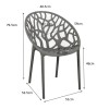 Πολυθρόνα Daren pakoworld pp σε cappuccino απόχρωση 59x60x79,5εκ