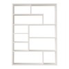 Βιβλιοθήκη Decora pakoworld σε λευκη απόχρωση 90x22x123.6εκ