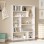Βιβλιοθήκη Decora pakoworld σε λευκη απόχρωση 90x22x123.6εκ