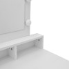 Τουαλέτα κρεβατοκάμαρας Virna pakoworld με led λευκό 80x40x145εκ
