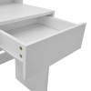 Τουαλέτα κρεβατοκάμαρας Virna pakoworld με led λευκό 80x40x145εκ