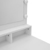 Τουαλέτα κρεβατοκάμαρας Vanity pakoworld με led λευκό 80x40x140εκ
