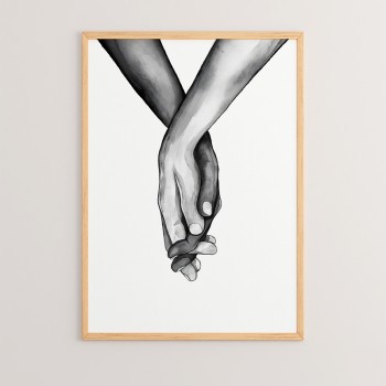 Πίνακας Lovely pakoworld με ψηφιακή εκτύπωση και πλαίσιο 33x1.5x48εκ
