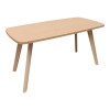 Τραπέζι σαλονιού Komela mdf σε φυσική απόχρωση 100x48x45cm