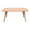 Τραπέζι σαλονιού Komela mdf σε φυσική απόχρωση 100x48x45cm