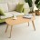 Τραπέζι σαλονιού Komela mdf σε φυσική απόχρωση 100x48x45cm