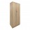 Ντουλάπα δίφυλλη Athos pakoworld σε Sonoma απόχρωση 80x42x180εκ
