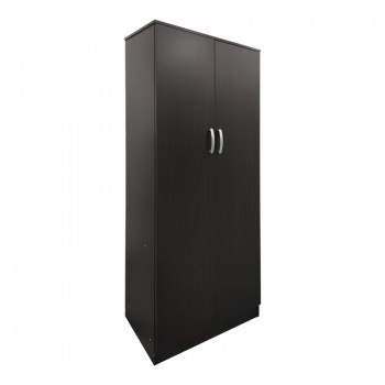 Ντουλάπα δίφυλλη Athos pakoworld σε wenge απόχρωση 80x42x180εκ