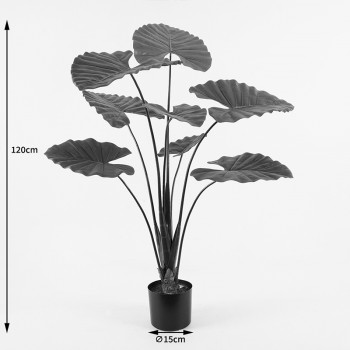 Διακοσμητικό φυτό σε γλάστρα Alocasia Inart πράσινο Φ90x120εκ