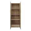 Ντουλάπα δίφυλλη Athos pakoworld σε sonoma απόχρωση 60x42x180εκ
