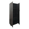 Ντουλάπα δίφυλλη Athos pakoworld σε wenge απόχρωση 60x42x180εκ