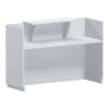 Γραφείο reception Lotus pakoworld σε λευκή απόχρωση 180x70x110εκ