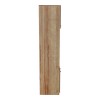 Ντουλάπα κουζίνας Rowan pakoworld σε ανθρακί-oak απόχρωση 60x42x182εκ