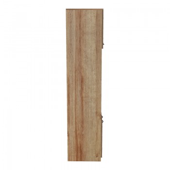 Ντουλάπα κουζίνας Rowan pakoworld σε ανθρακί-oak απόχρωση 60x42x182εκ